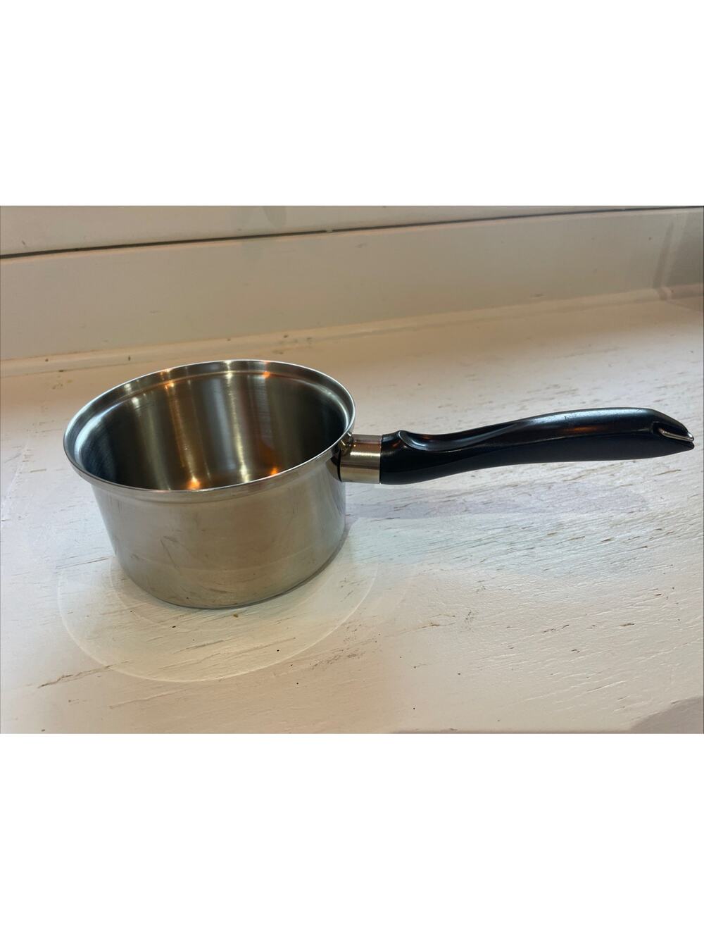 Vtg Regal Ware Pyro Ply 3-Ply 18-8 1qt Stainless Steel Saucepan Made USA No Lid